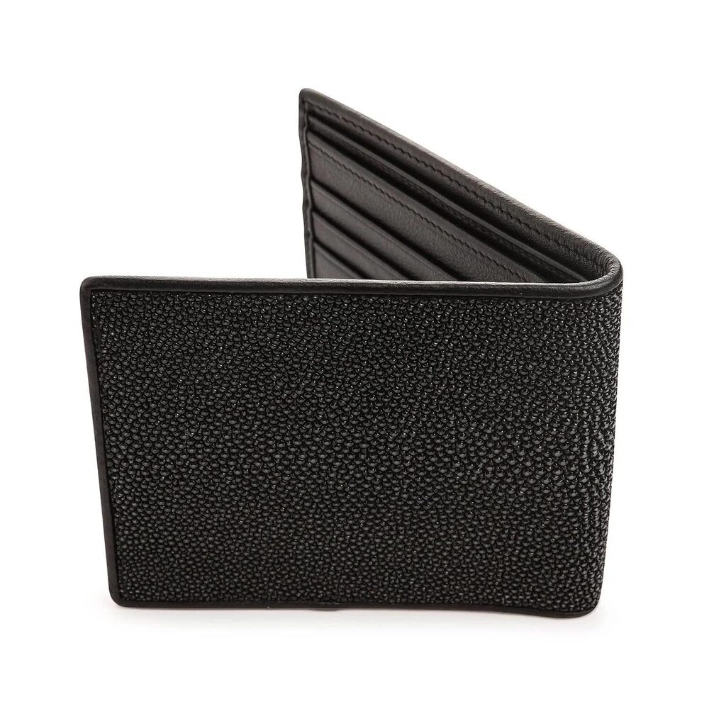 2890 Black Polished Stingray Wallet Medium - Picture 3 of 9